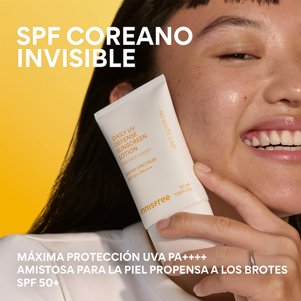 DAILY UV DEFENSE INVISIBLE KOREAN SUNSCREEN LOTION BROAD SPECTRUM SPF 50+ PA++++ (BLOQUEADOR SOLAR DEFENSA UV DIARIA DE AMPLIO ESPECTRO)